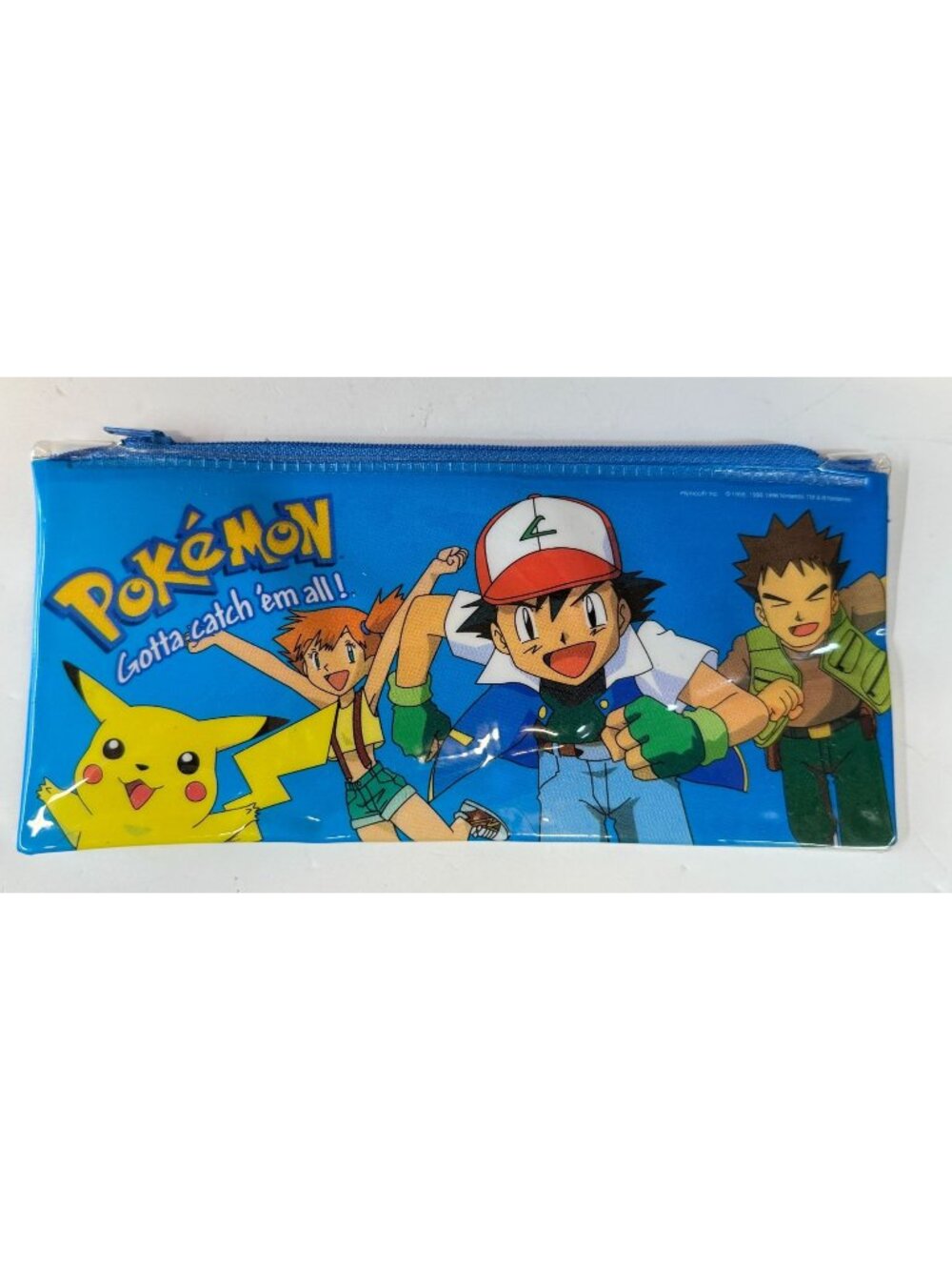 Vintage Pokemon Pikachu Gotta Catch Em All Pencil Case Accessory Bag 1998